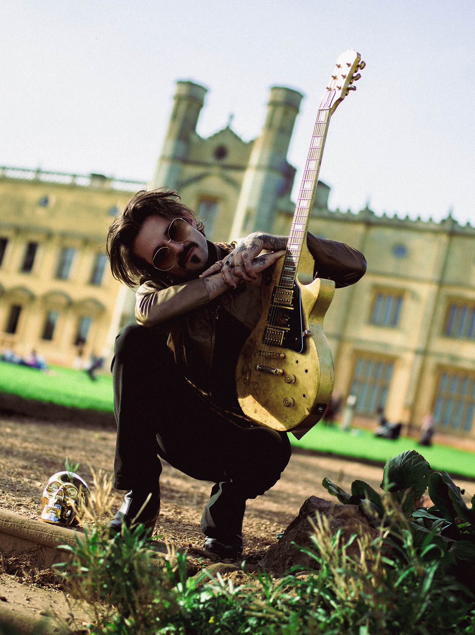 Stanley Duke in an Archway in an Awkward Pose